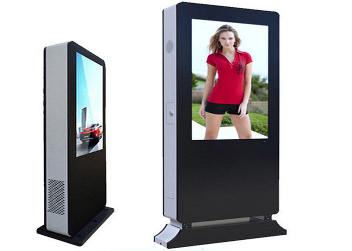55inch outdoor floor standing digital signage, totem, lcd advertising kiosk for marketing advertising display