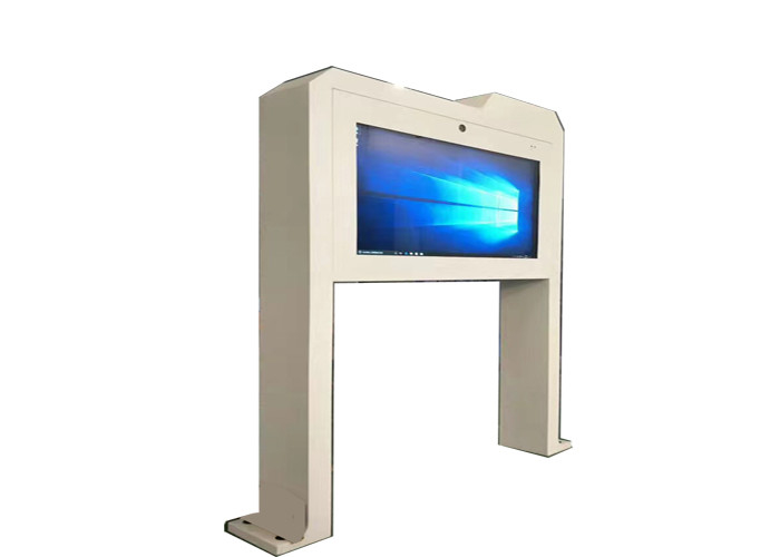 Outdoor Totem Digital Signage Monitor Display 55" Bus Stop Station Shelter IP65