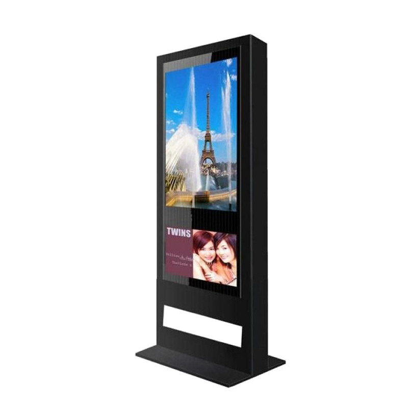 55 inch outdoor floor standing digital signage, totem, lcd advertising kiosk for marketing advertising display