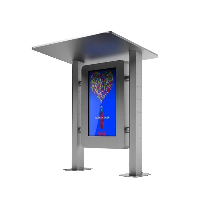 Dual Screen Digital Signage Totem Lcd Advertising Display 1500cd/m2 Brightness