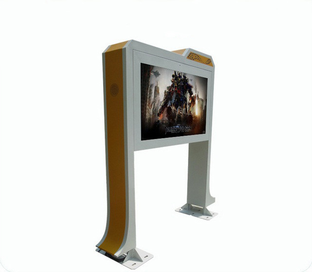 Commercial 55 Inch Outdoor Digital Signage Full HD 1080P IP65 2500 Nit High Brightness