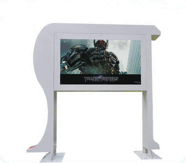 Commercial 55 Inch Outdoor Digital Signage Full HD 1080P IP65 2500 Nit High Brightness