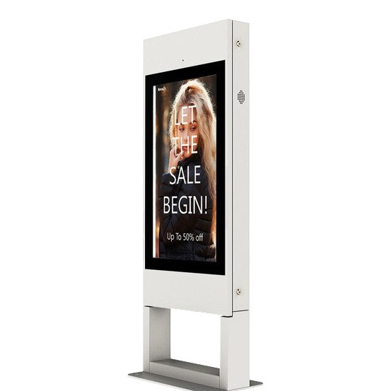 Android Outdoor Digital Signage 42'' Lcd Panel 32-84 3000 Nits Brightness AC100-240V