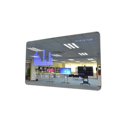 Tempered Glass Smart Mirror Display Light Lcd Board 43'' Support 10 Points IR Touch