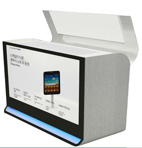 High Luminance Transparent LCD Display Advertising kiosk CE Appproval
