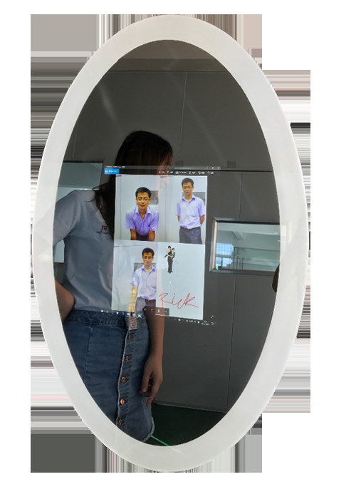 32 inch Transparency acrylic display stand Lipstick display Magic Mirror TV Display