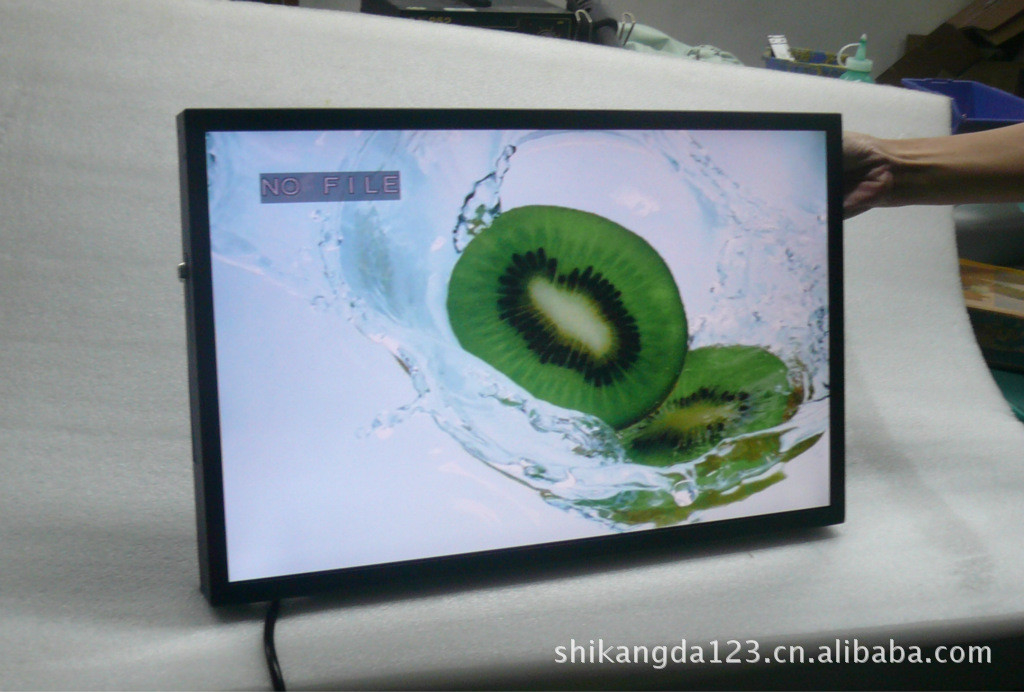 Networking 1080P Wall Mount High Brightness LCD Display Matel Shell
