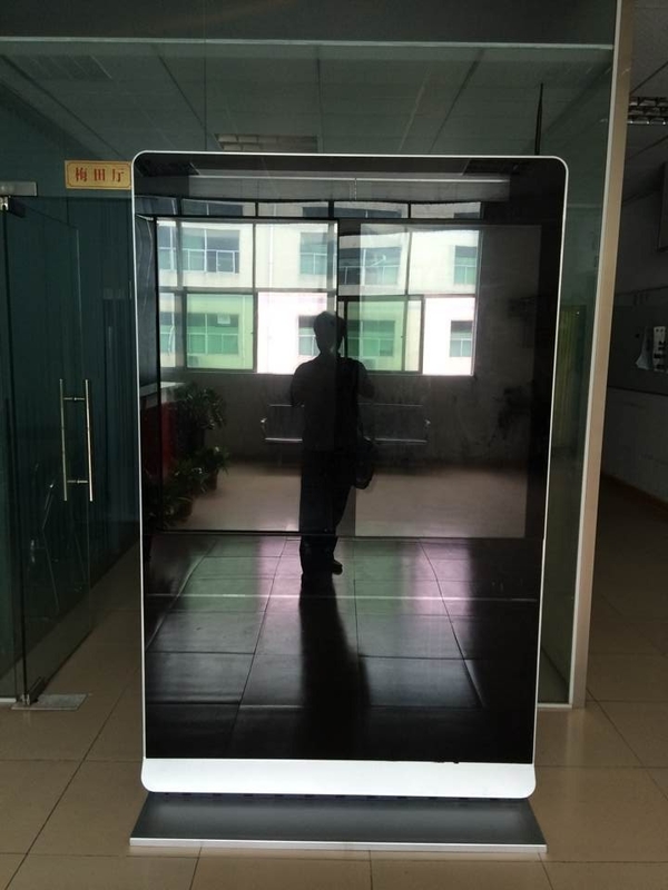 Double Screen Free Standing Digital Signage Lcd Advertising Player