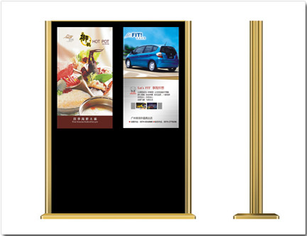 Double Screen Android System Interactive Digital Signage Display Wifi / 3G
