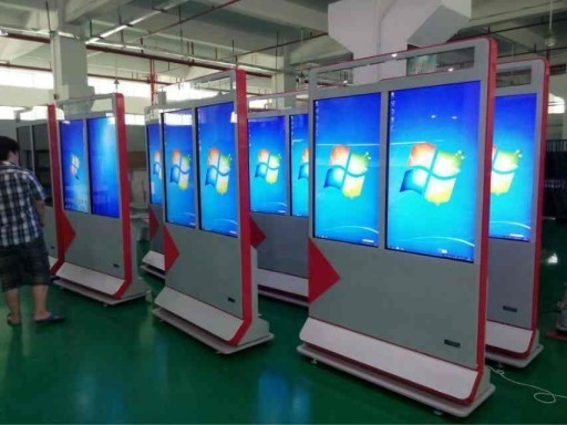 Double Screen Android System Interactive Digital Signage Display Wifi / 3G