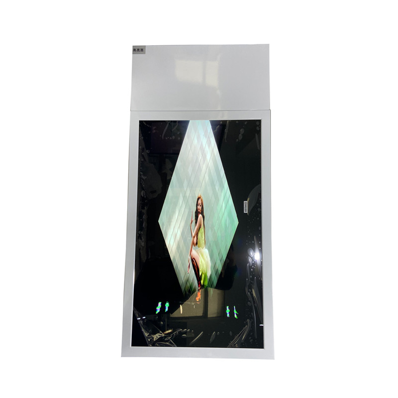 Shockproof 43" Hanging LCD Window Display 0.8mm Bezel