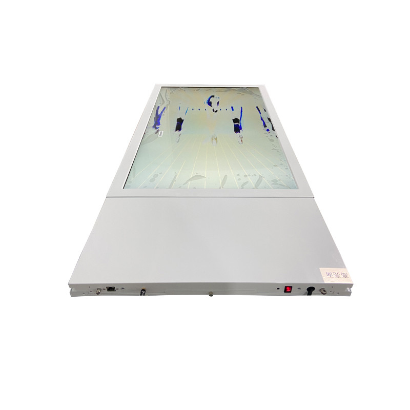 Shockproof 43" Hanging LCD Window Display 0.8mm Bezel