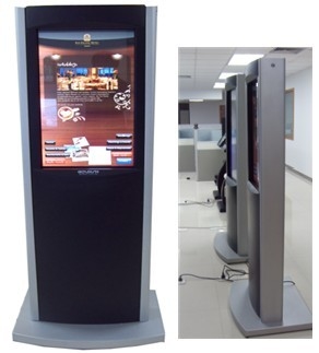MPEG1 MPEG2 46" LCD Digital Signage Display AD Player , Infrared Touch Screen
