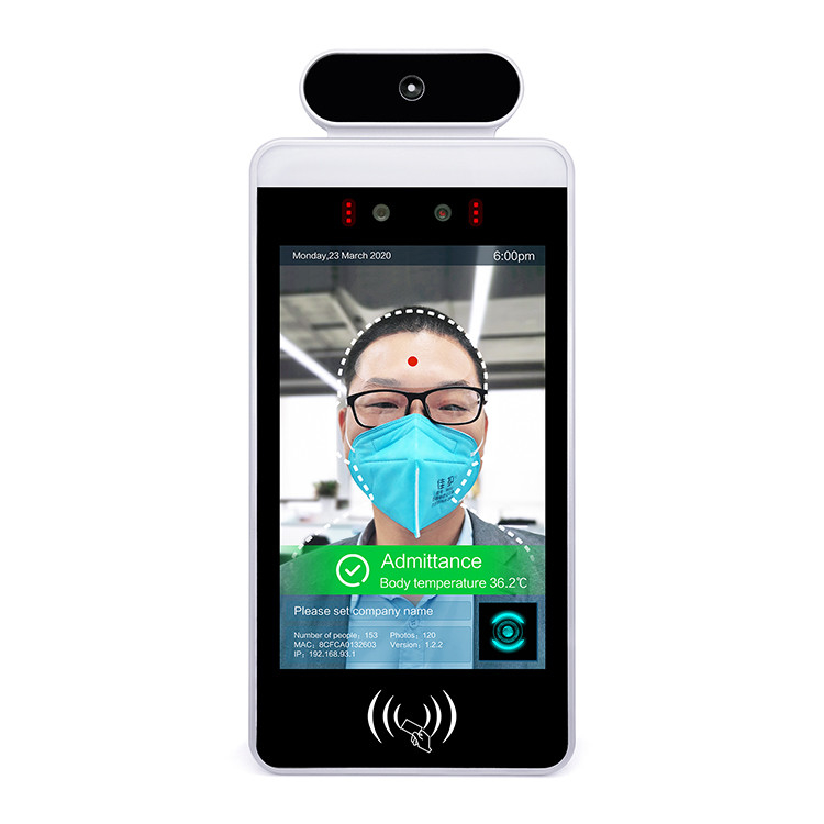Non-contact face recognition digital thermal scanner  human body temperature measurement thermometer device