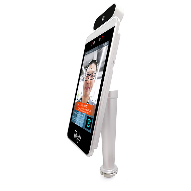 AI Smart Body Non Contact Face Recognition Camera Scanner 8 Inch IPS LCD Screen