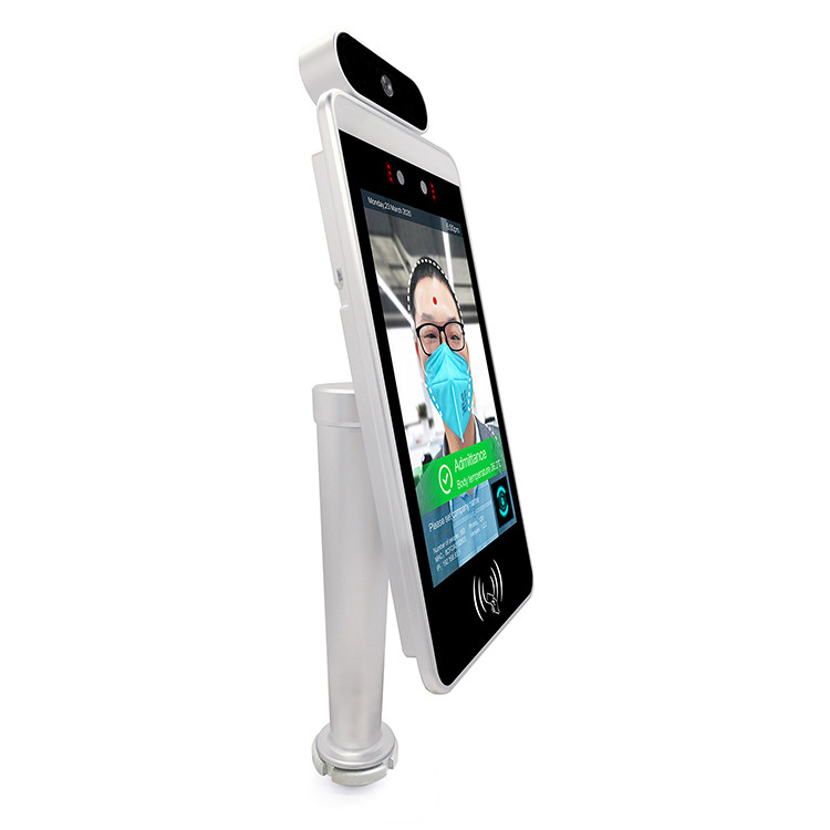 AI Smart Body Non Contact Face Recognition Camera Scanner 8 Inch IPS LCD Screen