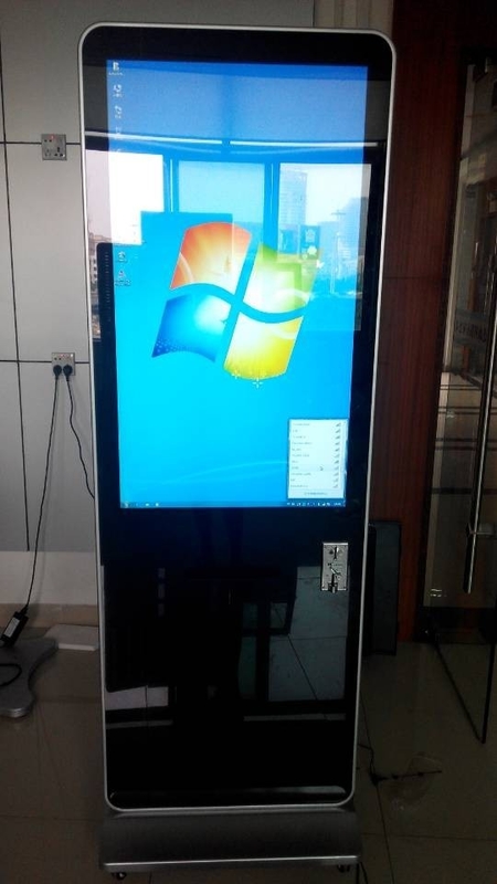 58 Inch Bank LCD Digital Signage Display Floor Standing With 3G / WIFI