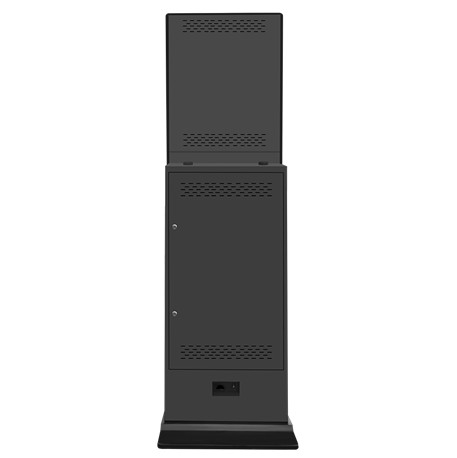 AAA Li Polymer 48 Slots Rental Kiosk Station Big LCD Advertise Screen MSDS