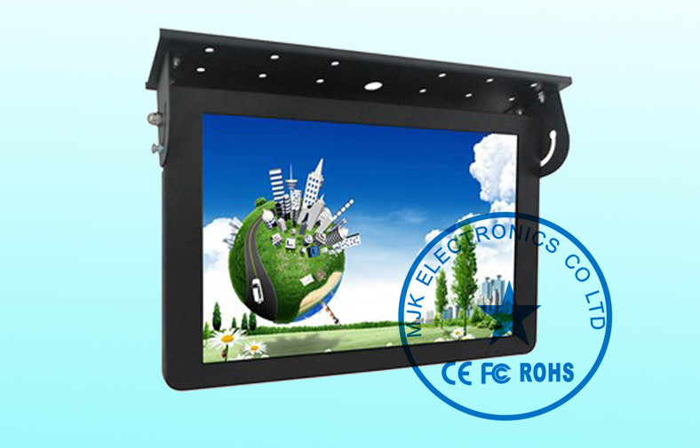 PAL NTSC Auto 19 Inch LCD Bus Digital Signage Screen LED backlight , Public LCD Advertising Display