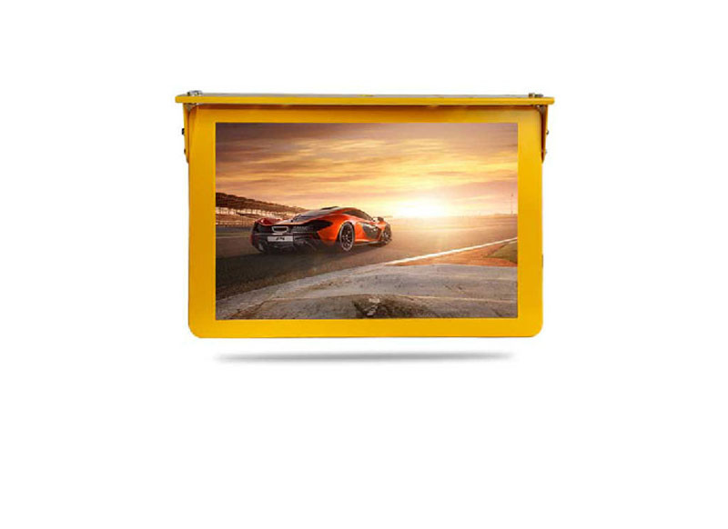 High Definition 19" Wifi / 3G Bus Digital Signage Display , LCD Advertising Player