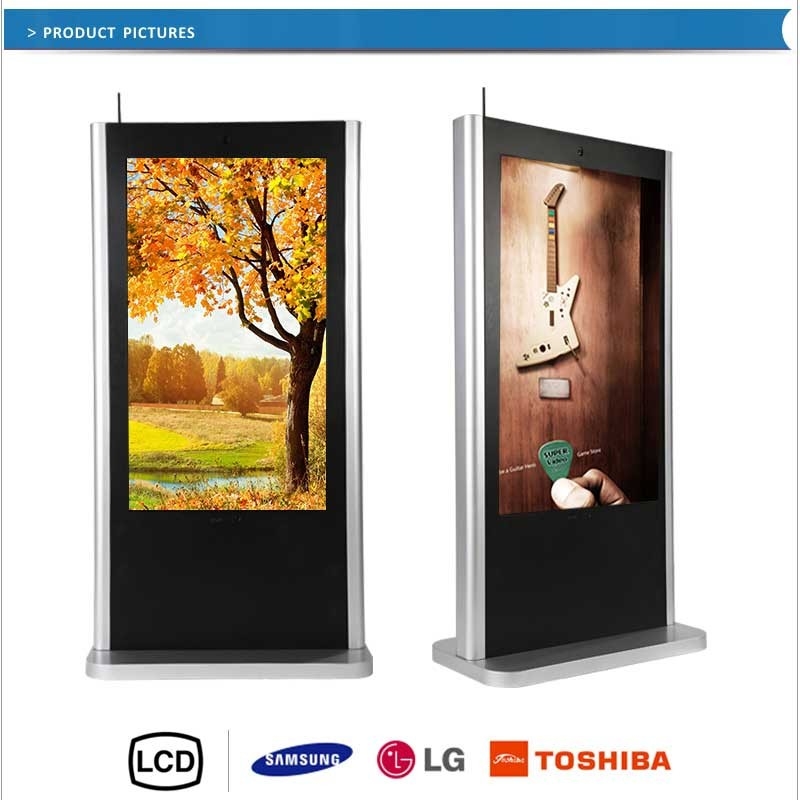 65" Floor Standing Advertising Digital Signage English German , Villa / Theater Video LCD Display