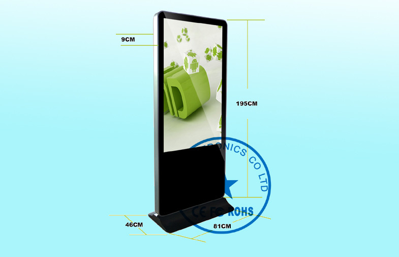 Shockproof LCD Digital Signage Display 55Inch Floor Free For Hotel