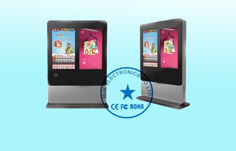 Double Screen 47Inch LCD Digital Signage Display High definition For Airport