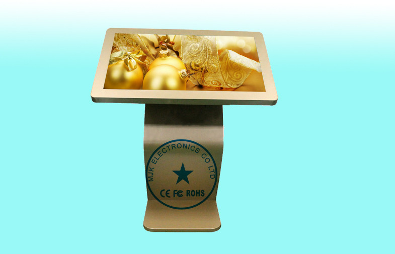 Airport Free Standing Digital Signage Kiosk For Networking Advertising