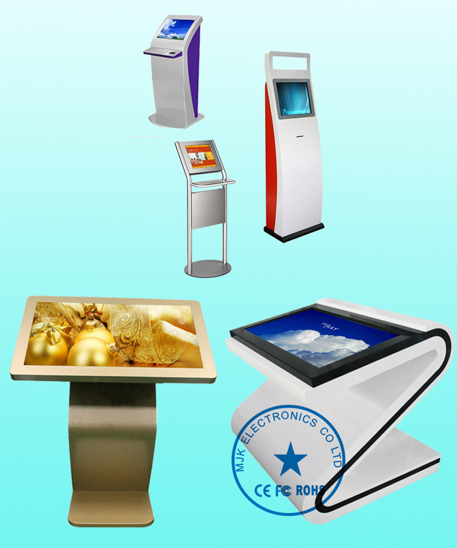 S-Shaped PC LCD Touch Screen Kiosk Windows 7 System dustproof