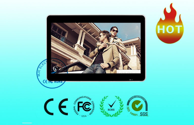 High Resolution Wall Mount LCD Display 16.7M Real Color / 16:9 Ratio