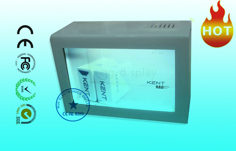 HD Advertising 22" Transparent LCD Display Wall mount With Show Case