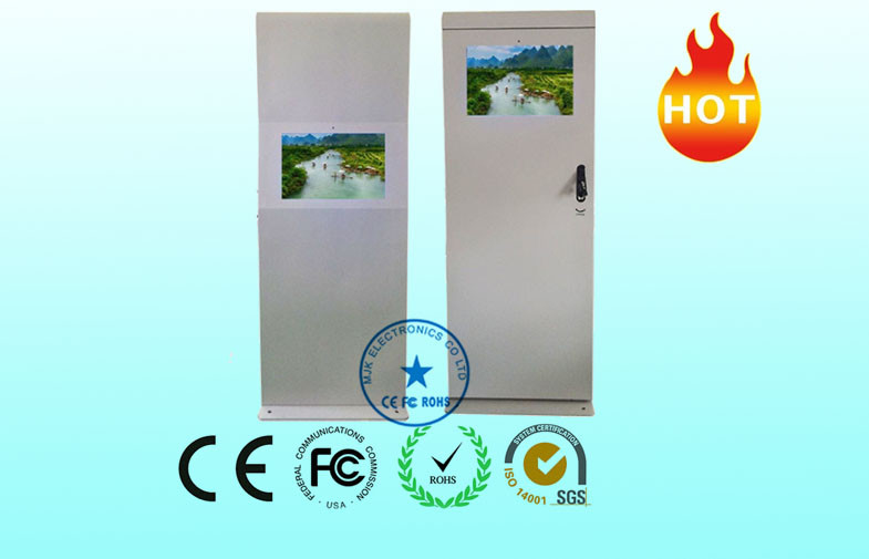 High Transparence Indoor Digital Signage Kiosk 19 Inch with Card Reader